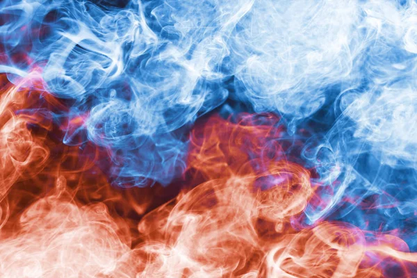 Abstract Color Smoke Black Background — Stock Photo, Image