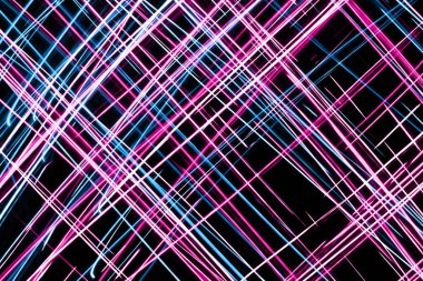 Neon hatları. Boş kopyalama alanı. Renkli ışıklı ışıklar