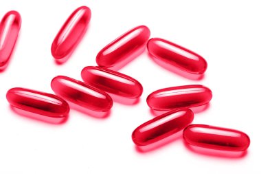 Kapsüller izole edilmiş, ilaç tedavisi arka planında.. 