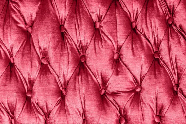 Fundo Sofá Acolchoado Textura Tecido Cor Vermelha Padrão Mobiliário Luxo Fotografias De Stock Royalty-Free