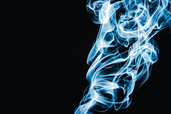 Abstract background of blue smoke