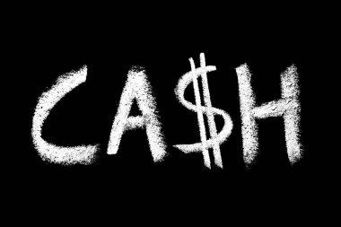 Siyah arkaplanda kelime bulutu