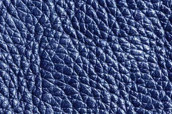 Abstrakter Hintergrund Aus Blauem Leder Textur — Stockfoto