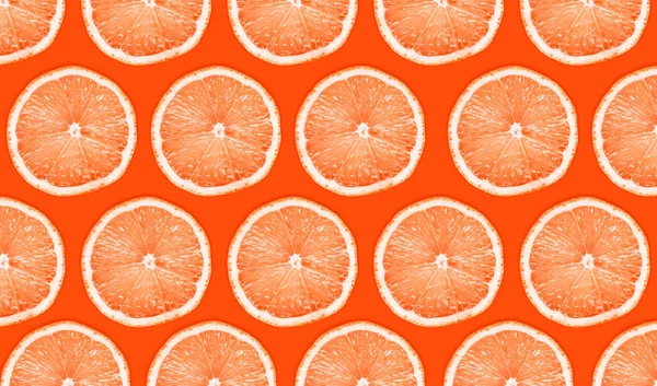 Bright Colored Background Cut Orange Slices — Stock Photo, Image