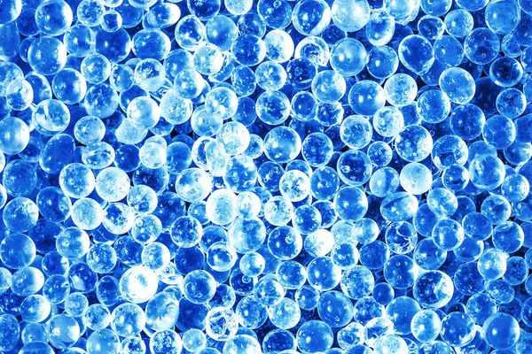 Blå Vatten Droppar Vit Bakgrund Stockbild