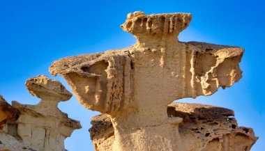 Bolnuevo 'nun Erozyonları, Murcia, Murcia, İspanya, Avrupa Bölgesi Doğal Mirası