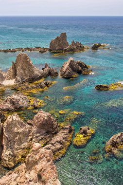 Las Sirenas Resifi, Denizkızları Resifi, Cabo de Gata-Nijar Doğal Parkı, Biyosfer Rezervi, Almerya, Endülüs, İspanya, Avrupa