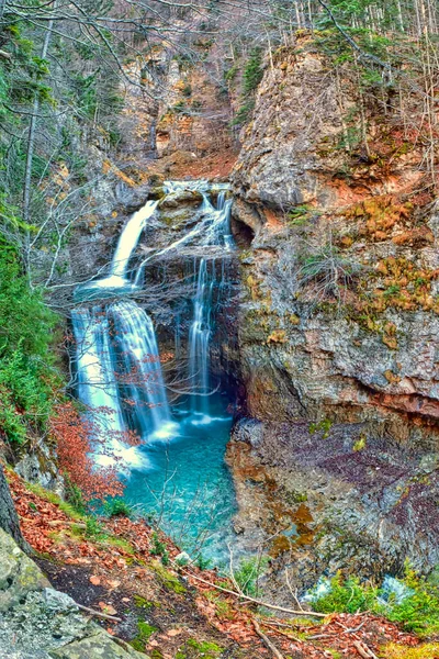 Caída Cueva Río Arazas Valle Ordesa Parque Nacional Ordesa Monte — Foto de Stock