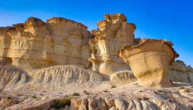 Bolnuevo 'nun Erozyonları, Murcia, Murcia, İspanya, Avrupa Bölgesi Doğal Mirası