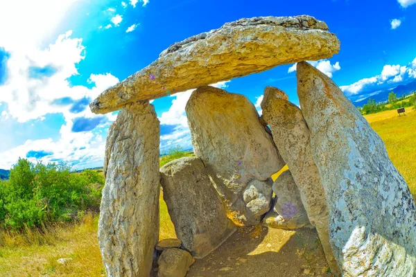 Dolmen Sorginetxe Arrizala Agurain Salvatierra Alava País Basco Espanha Europa — Fotografia de Stock