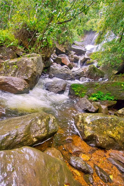 Vodopád Sinharaja Národní Park Deštný Prales Sinharaja Forest Reserve Světové — Stock fotografie