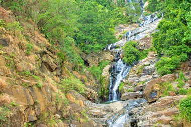 Ravana Falls, Rawana Falls, Rawana Ella, Ravana Ella Wildlife Sanctuary, Badulla, Bandarawela, Sri Lanka, Asia clipart