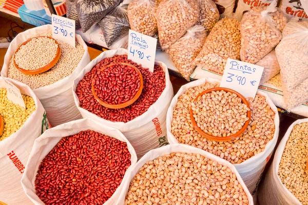 Beans, Legumes, Food Shop, Street Market, La Alberca, Salamanca, Castilla y Leon, Spain, Europe