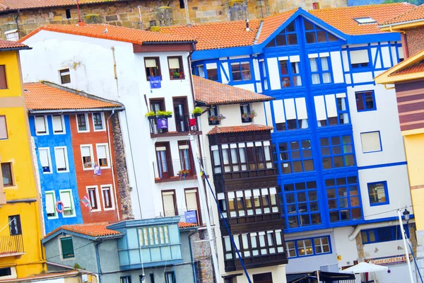 Typische Architectuur Oude Stad Bermeo Biskaje Bizkaia Vizcaya Baskenland Spanje — Stockfoto