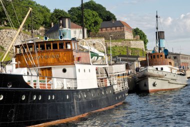 Boroysund ve Styrbjorn Tekneleri, Musseum Limanı, Oslo Limanı, Oslo Fjord, Oslo, Norveç, Avrupa
