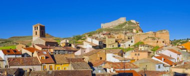 Town View, San Esteban de Gormaz, Soria, Castilla y Leon, İspanya, Avrupa