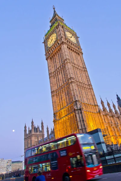 Big Ben Elizabeth Tower Londyn Anglia Wielka Brytania Europa — Zdjęcie stockowe