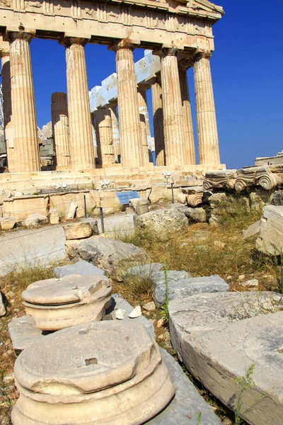 Parthenon Archaeological Site Acropolis Ancient Ruins Athens Greece Europe — Stock Photo, Image