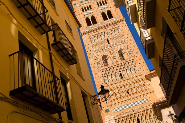 Mudejar Tower Martn Torre Mudejar San Martn Teruel Aragon Spanje — Stockfoto
