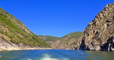 Sil Nehri Kanyonu, Ribera Sacra, Orense, Galiçya, İspanya, Avrupa