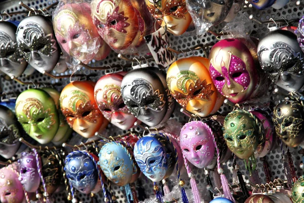 Máscara Recuerdo Tradicional Plaza San Marcos Venecia Véneto Italia Europa — Foto de Stock