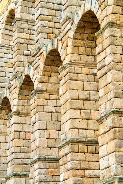 Aqueduc Romain Ségovie 1Er Siècle Après Fonds Des Monuments Mondiaux — Photo