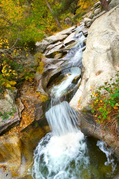 Boca Del Asno Recreatieruimte Eresma Rivier Valsain Bos Sierra Guadarrama — Stockfoto