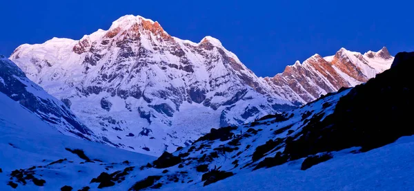 Annapurna South Baraha Shikhar Annapurna Range Sunrise Trek Annapurna Base — 图库照片