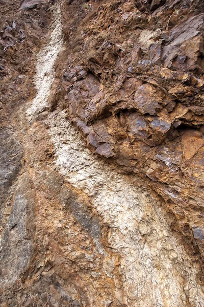 Magmatic Dike Deformazione Tettonica Parco Nazionale Della Caldera Taburiente Riserva — Foto Stock