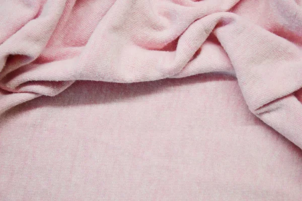 Różowy Wzór Tkaniny Jako Tło Zbliżenie Różowy Materiał Tekstury Tkaninie — Zdjęcie stockowe