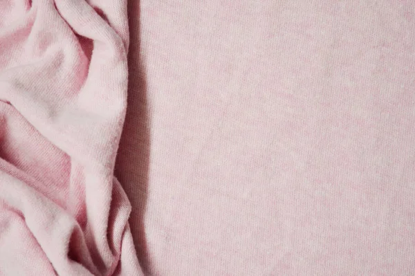 Розовый Текстильный Узор Качестве Фона Закройте Розовый Материал Текстурой Коже — стоковое фото