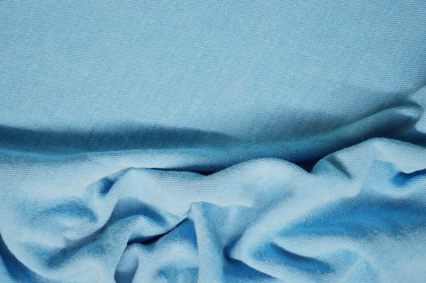 Синий Текстильный Узор Качестве Фона Закройте Синюю Текстуру Материала Коже — стоковое фото