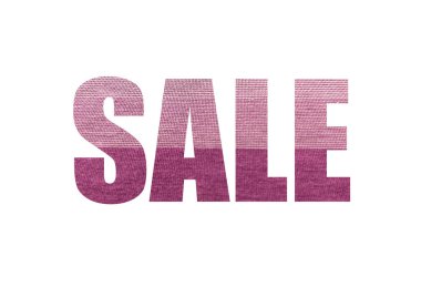 mor çizgili kazaklar. Çizgili kazak. Satış sözcüğünün kesik siluetinin içinden geçti.