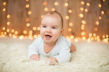 Noel bir tatlı bebek çocuk portresi
