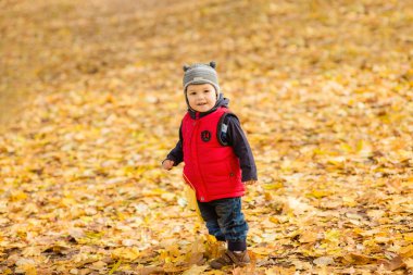 Sonbaharda küçük çocuk