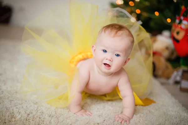 Portrait Christmas baby — Stock Photo, Image