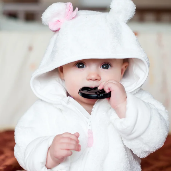 Cute newborn baby girl — Stock Photo, Image