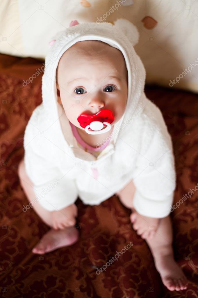 baby with nipple