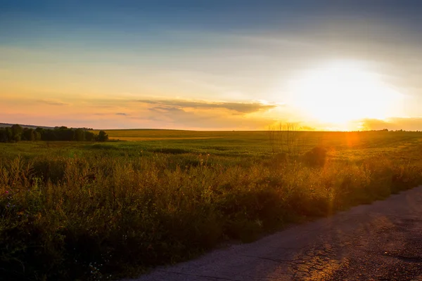 Photographie de paysage coucher de soleil — Photo