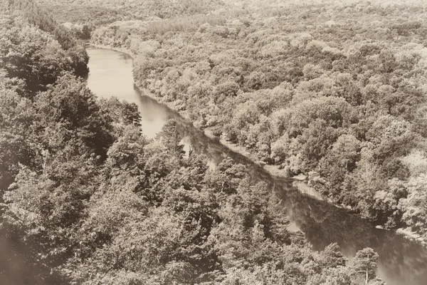 Liggande svart och vitt — Stockfoto