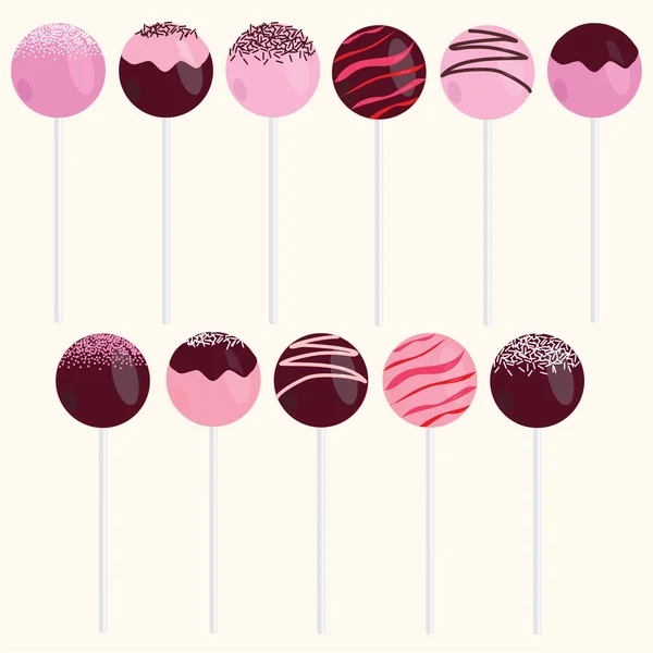 Pastel Pops Vector Illustrations Set — Vector de stock