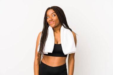 Genç Afro-Amerikan spor kadını hedeflerine ve amaçlarına ulaşma hayali kuruyor.