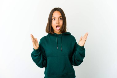 Genç melez kadının bir fikri, ilham konsepti var..