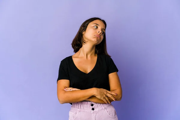 Junge Mischlingshündin Hat Genug Von Wiederholter Aufgabe — Stockfoto