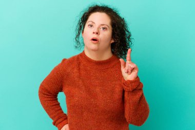 Down sendromlu bir kadının bir fikri, ilham konsepti var..