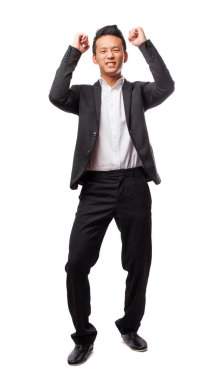 Kazanan hareketi ile Asya adam