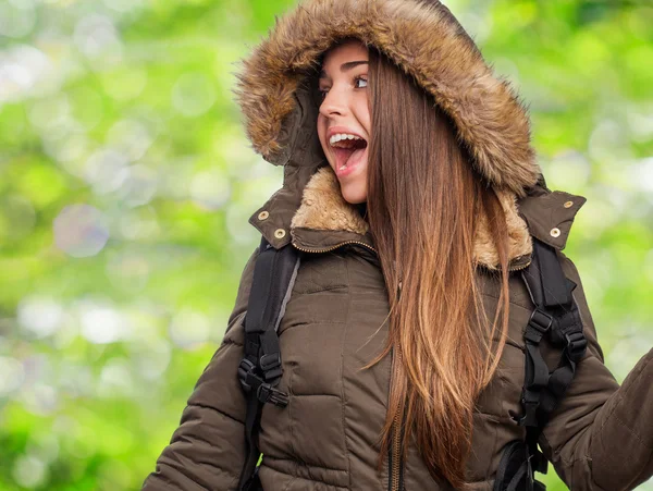 Mooie jonge vrouw. — Stockfoto