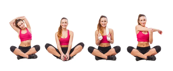 Young sporty woman stretching — Stock Photo, Image