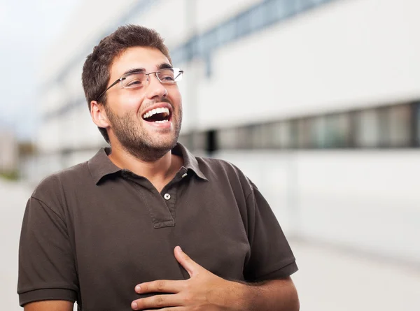 Handsome man having fun — Stock Photo, Image