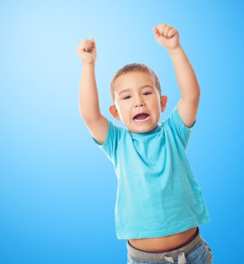 Jest hareketlendirme ile küçük çocuk